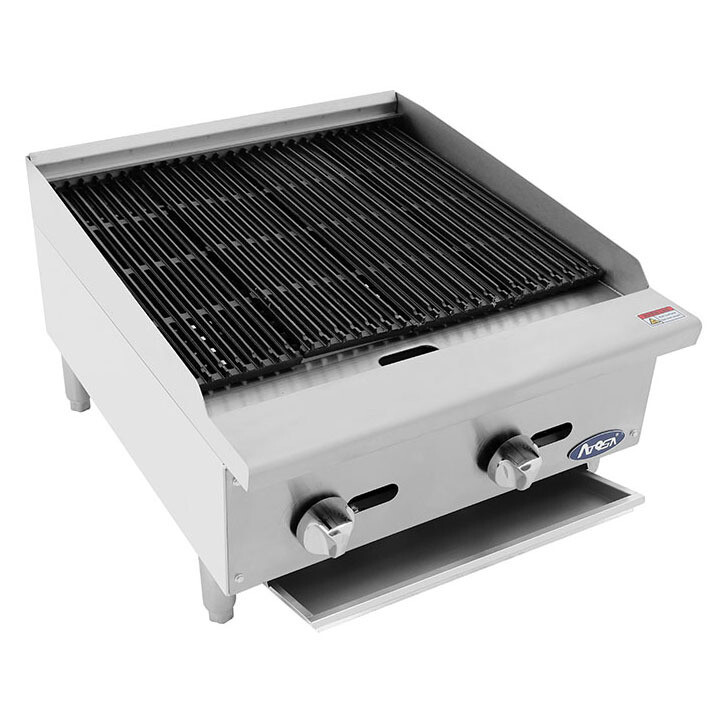 Atosa ATCB-24 Charbroiler, Lava Rock, 24&quot;