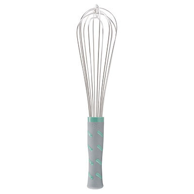 Vollrath French Whip, 12&quot; Long, One-Piece, Aqua Nylon Handle