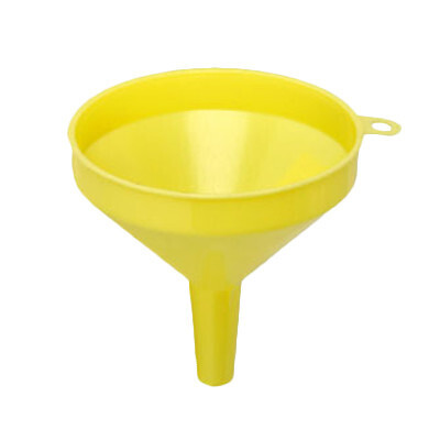 Thunder PLFN004 Funnel, 8 oz. capacity, 4-1/8&quot; dia., one-piece, seamless, hanging ring, plastic