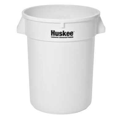 Royal Industries CCP 3200WH Commercial Trash Can Container, White