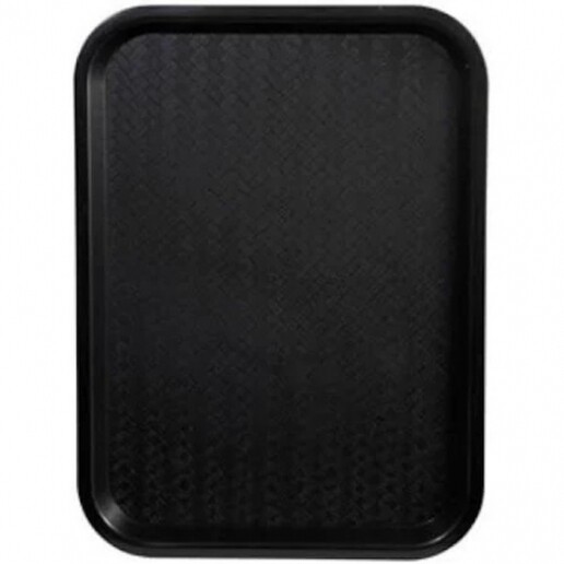 Winco FFT-1216K Fast Food Tray, Polypropylene, Black, 12&quot; x 16&quot;