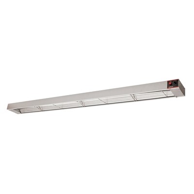 Winco ESH-48  Strip Heater, electric, 48", tubular sheath heating element, extruded aluminum body, with undermount brackets, 120v/60/1-ph, 9.1 amp, 1.1kW, cETLus, ETL-Sanitation