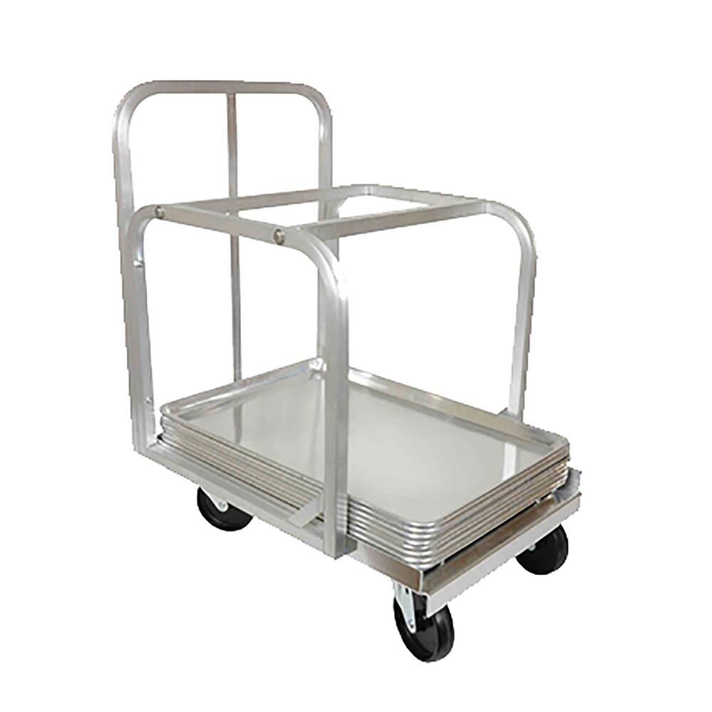 Thunder ALSC1826 Sheet Pan Truck, 20-3/4&quot; x 28-1/4&quot; x 33-3/8&quot;, holds (54) 18&quot; x 26&quot; pans or (108) 18&quot; x 13&quot; pans, 14 gauge aluminum, (4) 5&quot; swivel casters