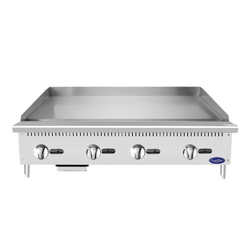 Atosa ATMG-48-LP CookRite Heavy Duty Griddle, gas, countertop, 48&quot;W x 28-3/5&quot;D x 15-1/5&quot;H, (47-9/10&quot;W x 19-9/10&quot;D cooking area), 3/4&quot; thick griddle plate, (4) stainless steel burners, standby pilot