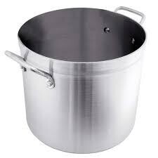 Crestware POT100 Stock Pot, 100 qt., 20-3/4&quot; dia., 17-3/8&quot; deep, heavy duty 5.5mm thick 3003 aluminum