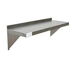 Serv-Ware SSWS-1460-CWP Solid Shelf, Wall-Mounted, 60&#39;&#39;W x 14&#39;&#39;D, 11-3/4&#39;&#39;H