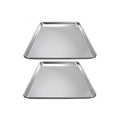 Winco ALXP-1318  Sheet Pan/Serving Tray, 1/2 size, 13" x 18", closed bead, 20 gauge, 3003 aluminum