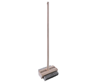 Chef Master 90043DH Grill Brush Heavy Duty Double Sided Head 48" Handle