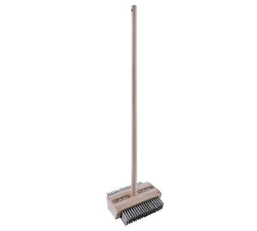Chef Master 90043DH Grill Brush Heavy Duty Double Sided Head 48&quot; Handle