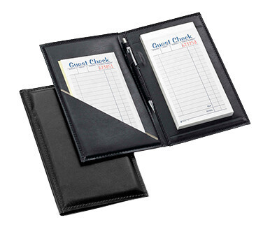 TableCraft 52585-BK Order Holder, 5-1/4&quot; x 8-1/2&quot; with pen loop, two fold,
