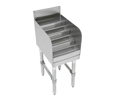 John Boos UBLD-1824 Slim-Line Underbar Liquor Bottle Display, Free Standing, Stainless Steel