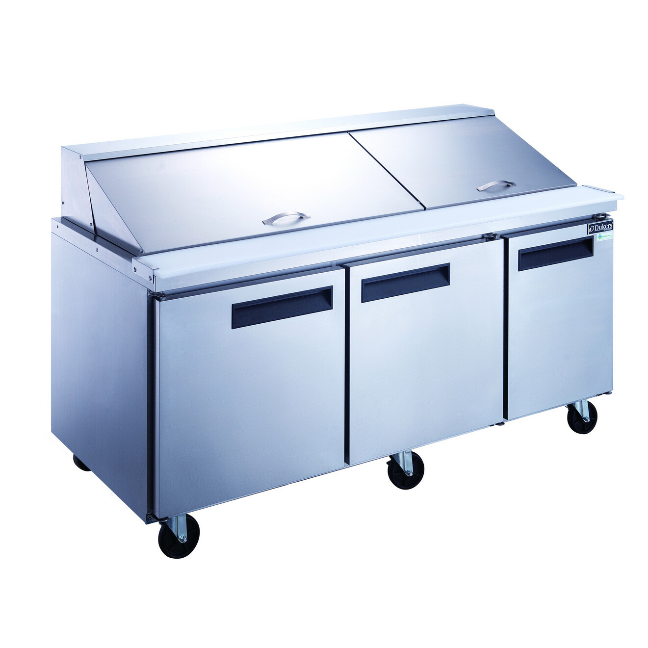 Dukers DSP72-30M-S3 Mega Top Sandwich/Salad Prep Table, 3-Section, 72&quot;