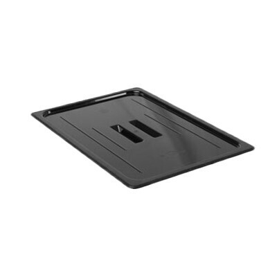 Thunder Group PLPA7000CBK  Food Pan Cover, full size, solid, built-in handle, shatter and scratch resistant, dishwasher safe, polycarbonate, black