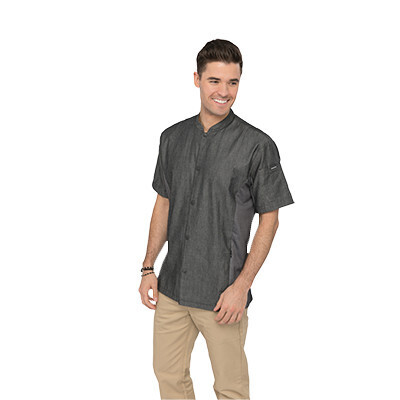 Chef Works CES01-BLK-L Tribeca Chef&#39;s Coat, Large