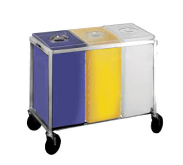 Winholt 148PIB 30 Gallon / 480 Cup Mobile Triple Ingredient Bin