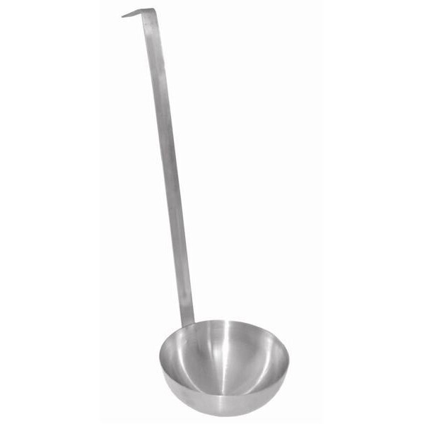 Thunder SLTL010  Ladle, 16 oz. capacity, two-piece construction, hooked handle, stainless steel