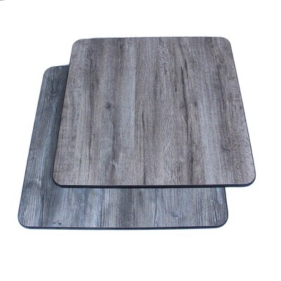 Klinger&#39;s GKO3030 Trading Table Top, 30 x 30&quot;, reversible , gray/Knotty oak