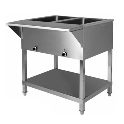 Klinger's Trading SW-2H-120 Steam Table 2 Pans (Electric)