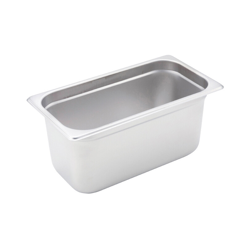 Winco SPJM-306  ASteam Table Pan, 1/3 size, 6-7/8&quot; x 12-3/4&quot; x 6&quot; deep, 24 gauge, anti-jamming, 18/8 stainless steel
