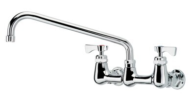 Krowne 14-814L Royal Series Faucet, Splash-Mounted, 8" Centers, 14" Swing Spout
