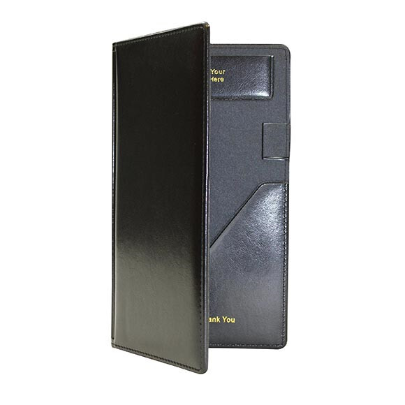 TableCraft 59-BK  Check Presentation Holder, Black With Golden Letters