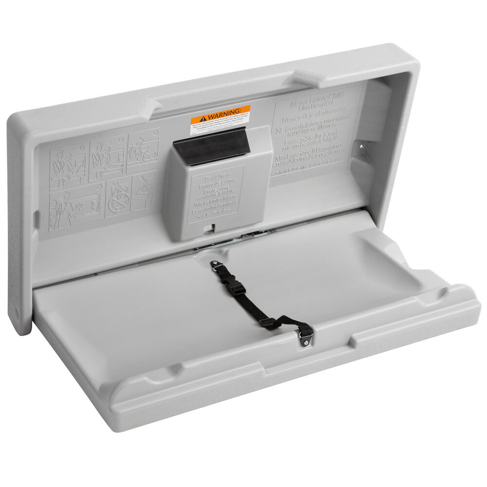 Lavex 475BCSHGY  Gray Horizontal Baby Changing Station/ Table