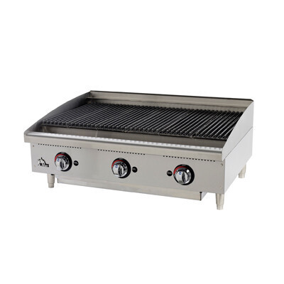 Star Mfg. 6136RCBF StarMax Countertop Charbroiler, Gas, 36&quot;