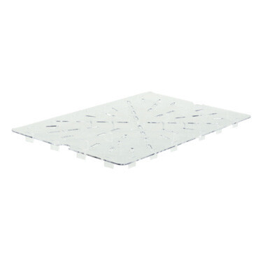 Winco PFSF-DS Drain Shelf, for PFSF &amp; PFFW Series, 13” x 21-1/8”, Clear, Polycarbonate