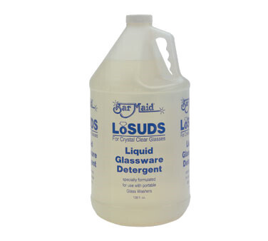 Bar Maid DET-200 LoSUDS Liquid Glassware Detergent, 1 gal.