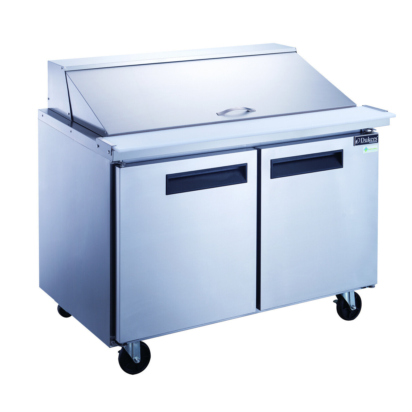 Dukers DSP48-18M-S2 Mega Top Sandwich/Salad Prep Table, 2-Section, 48&quot;