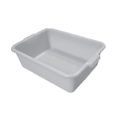 Thunder PLBT007W Bus Box, 1-compartment, 20-1/2&quot; x 15-1/2&quot; x  7&quot; deep, integrated handles, stackable, freezer safe, high-density polyethylene, white