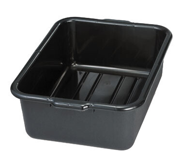 TableCraft 1537E Tote Box, 21-1/2&quot; x 15-3/4&quot; x 7&quot;, recycled, dishwasher safe, high density polyethylene, black