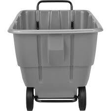 Nexel NX984613GY Deluxe Plastic Tilt Truck, Gray, 1/2 Cubic Yard/750 Lb. Capacity