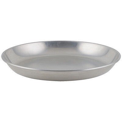 Winco ASFT-20  Aluminum Seafood Tray, Round, Rolled Edge, 250 oz., 19-3/4&quot; dia.