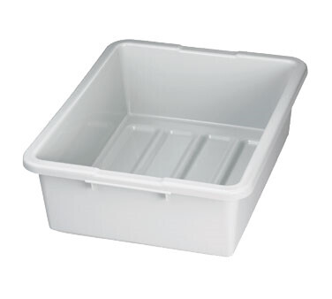 TableCraft 1557G Heavy Duty Tote/Bus Box, 7&quot;, Gray