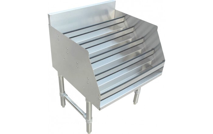 Omcan 43479 Liquor Display Rack, 5-Tiered, Free Standing, 24&quot; x 25 &quot; x 36&quot;