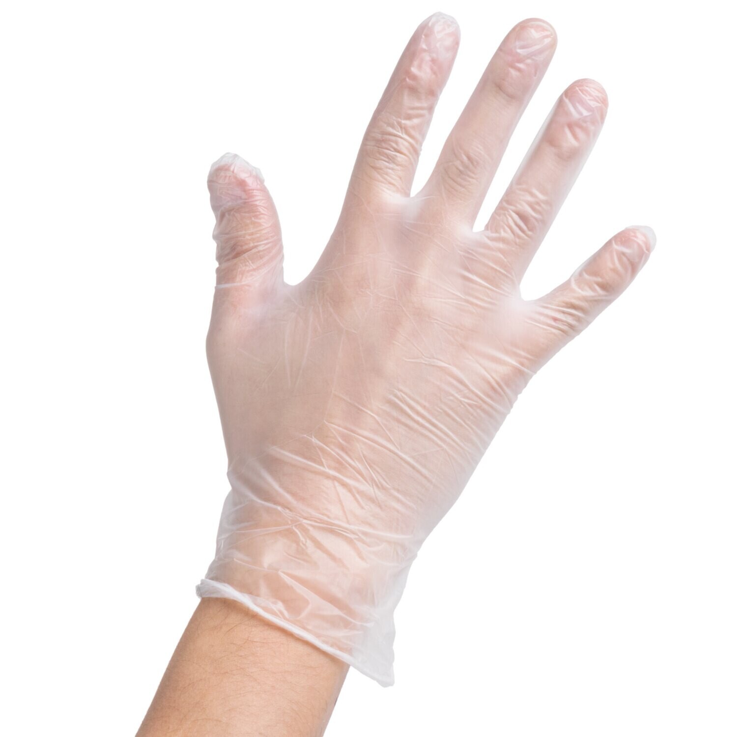 Noble Products 394365M Medium Powder-Free Disposable Vinyl Gloves for Foodservice