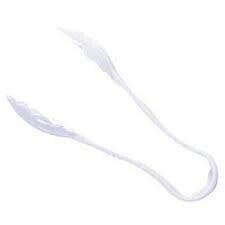 Thunder PLSGTG006CL  Serving Tongs, 6&quot;, scallop, dishwasher safe, polycarbonate, clear,
