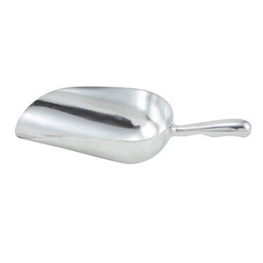 Winco AS-12  Aluminum Scoop, One Piece, Rounded Shape, 12 oz.