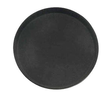 Thunder PLST1100BL  Serving Tray, 11&quot; dia., slip resistant, polypropylene, black