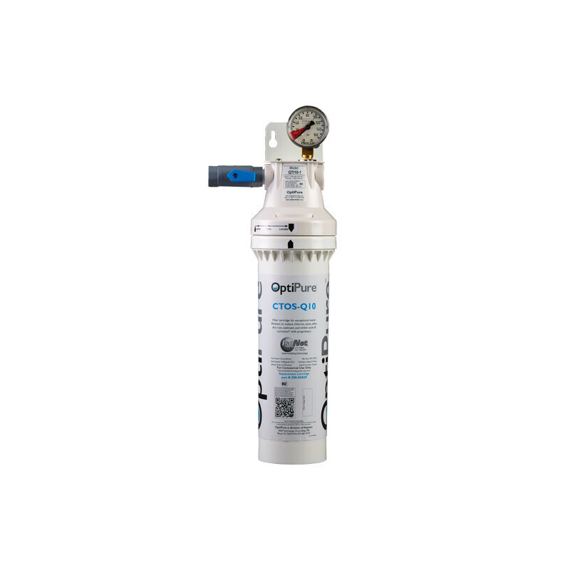 Opti-Pure QTI10-1Water Filtration System, single, 10&quot; Cartridge