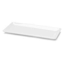 Elite D126RC Rectangular Melamine Platter, White, 12&quot;x 15.5&quot;, Square - EACH