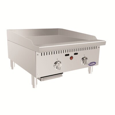 Atosa ATTG-24 CookRite Heavy Duty Griddle, gas, countertop, 24"W, 1" thick griddle plate