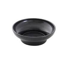 Thunder PL352BL1 Salsa Bowl, 8 oz., 4-3/4&quot; dia., round, plastic, black