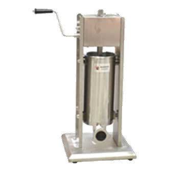 Omcan 24199 Economy Sausage Stuffer, manual, vertical, 11 lbs./5 L capacity, two speed gearing &amp; pressure release valve, includes 15mm, 22mm, 30mm &amp; 38mm stainless steel stuffing tubes