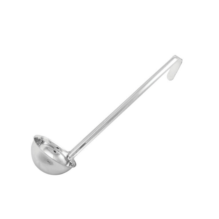 Winco LDI-6 Stainless Steel Ladle, One-Piece, 12-1/2" Handle, 6 oz.
