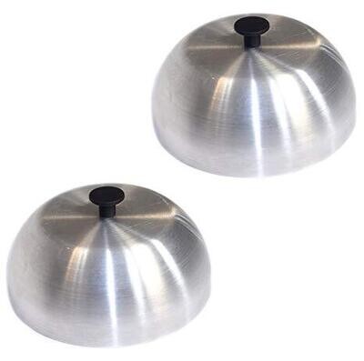 Winco AHC6 Grill Basting Cover, 6" dia., round, dome shape, with black knob, aluminum
