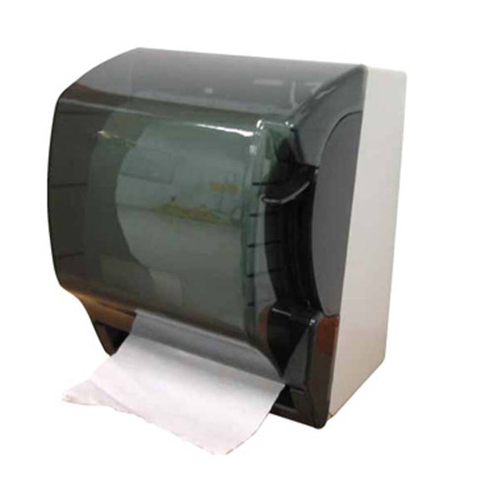 Winco TD-500 Paper Towel Dispenser, 7-1/2&quot; dia. x 7-7/8&quot;H roll, round, lever handle, plastic