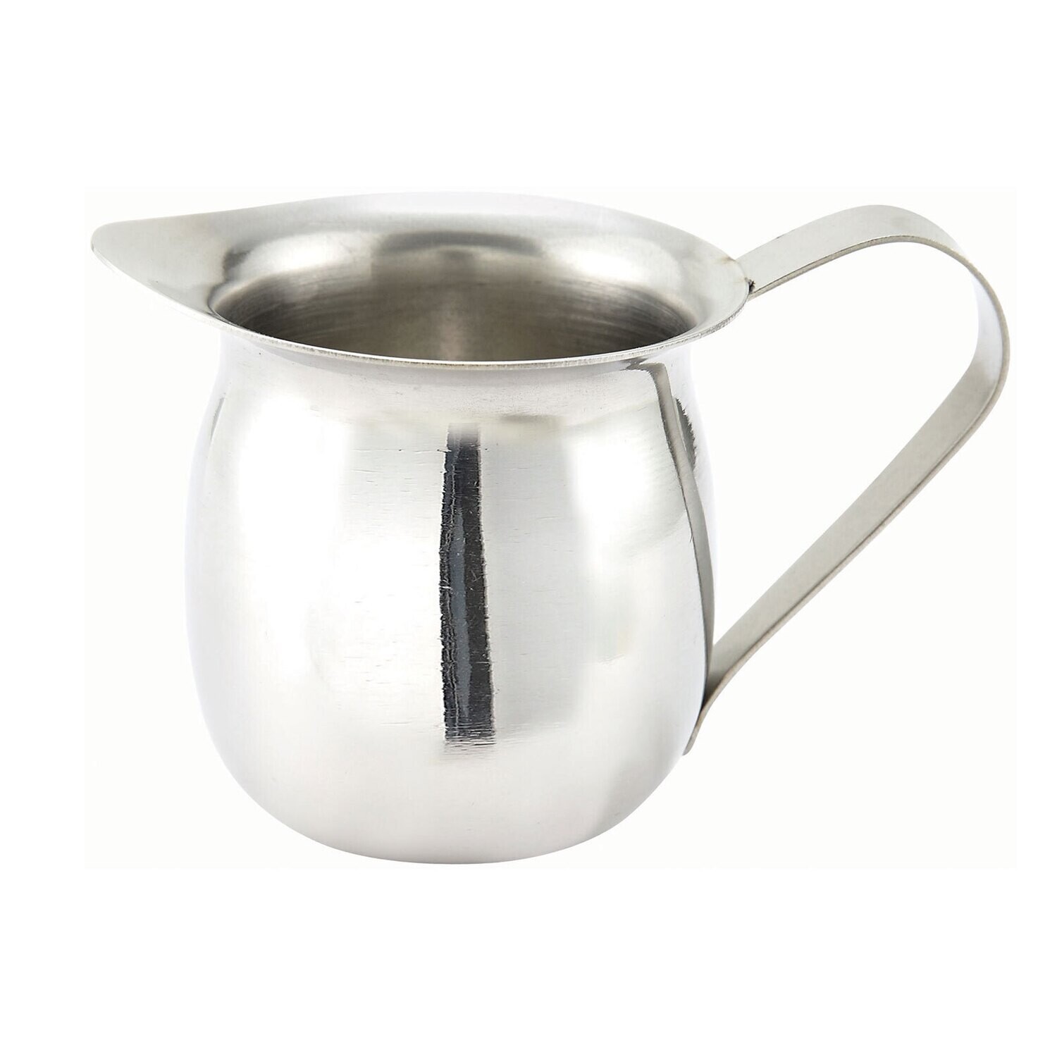 Winco BCS-3  Bell Creamer, 3 oz., with handle, stainless steel