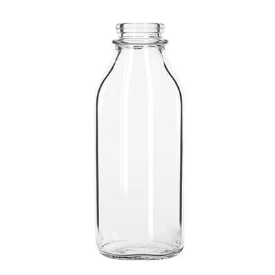 Libbey 92129 Milk Glass Bottle, 33.5 Oz - 2 Dozen